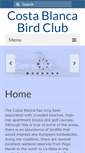 Mobile Screenshot of costablancabirdclub.com