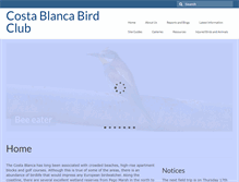Tablet Screenshot of costablancabirdclub.com